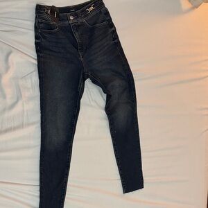 Express Dark Wash Skinny Jeans